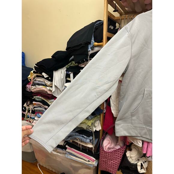 THE NORTH FACE MEN'S DOME‎ LOGO GRAY HOODED SWEATSHIRT PULLOVER SIZE Medium - Picture 7 of 7